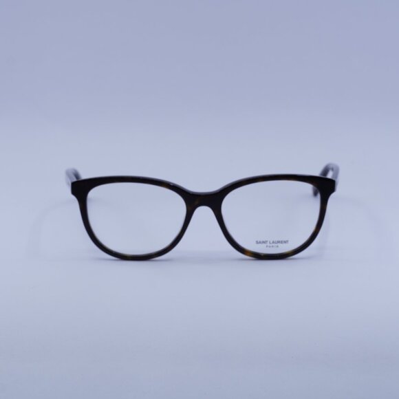 Saint Laurent SL504 002 Eyeglasses Havana 53mm Cat Eye Frame - Picture 7 of 12